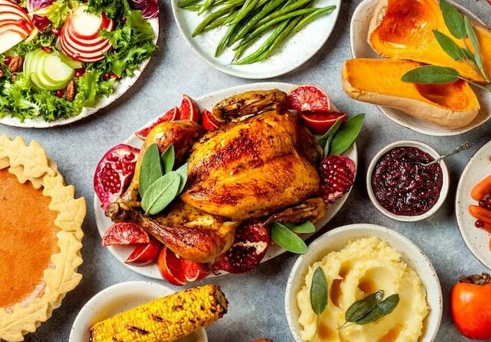 holiday leftovers with turkey