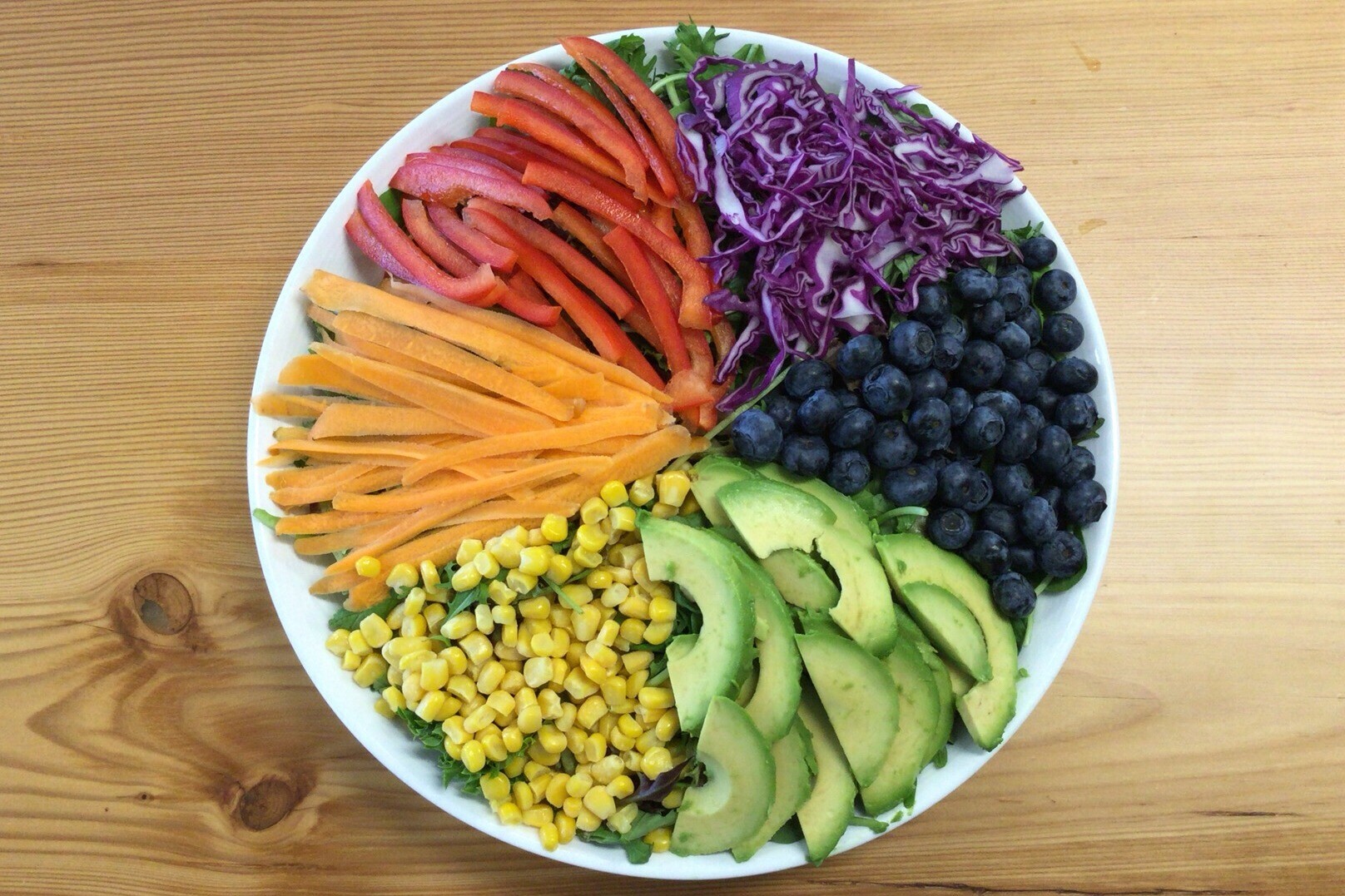a plate of fruits and vegetables